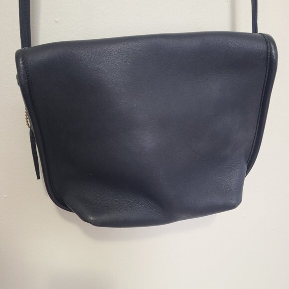 Vintage Coach Quincy Crossbody Shoulder Bag Purse Turnlock Black 9919 - Picture 5 of 8